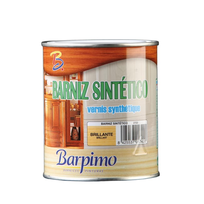 BARNIZ SINTÉTICO SATINADO  BARPIMO 750ML INCOLORO - 1