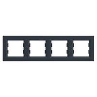 MARCO CUADRUPLE SERIE ASFORA ANTRACITA - 1