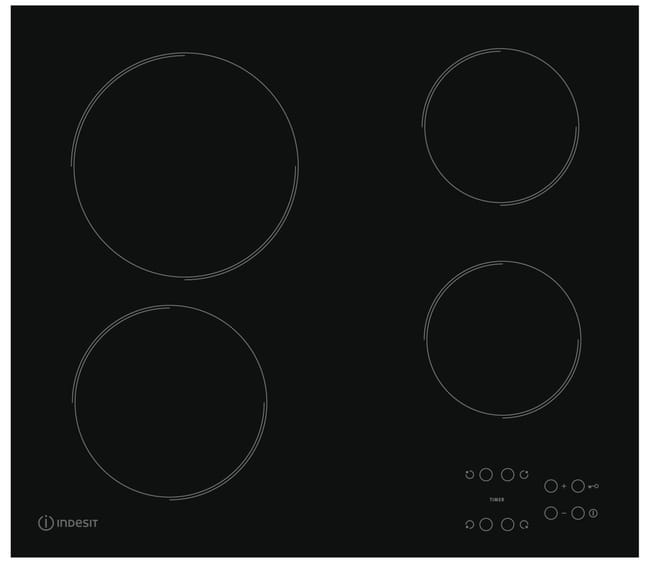 PLACA VITROCERÁMICA 4 ZONAS INDESIT RI161C  - 1