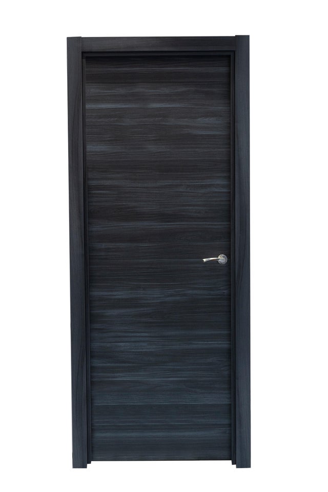 PUERTA ABATIBLE EN BLOCK MELAMINA BLACK 62,5CM CIEGA DERECHA
