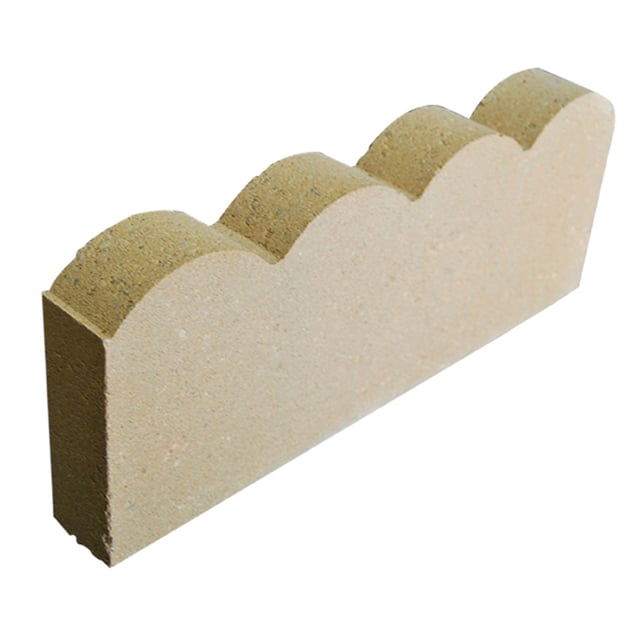 BORDILLO DE HORMIGÓN ONDULADO CREMA 50X20X6CM