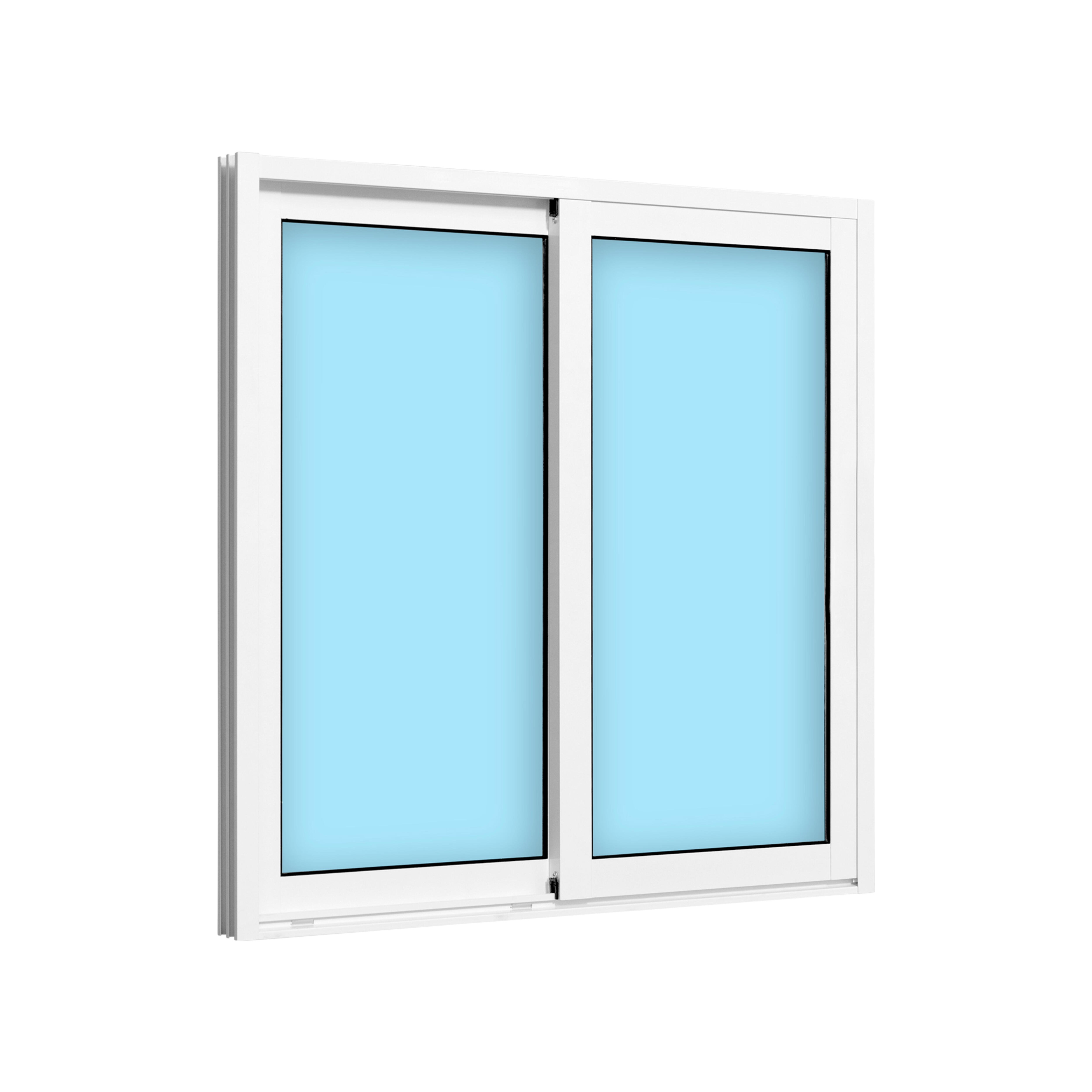 VENTANA ALUMINIO CORREDERA BLANCA 100X100CM - 3