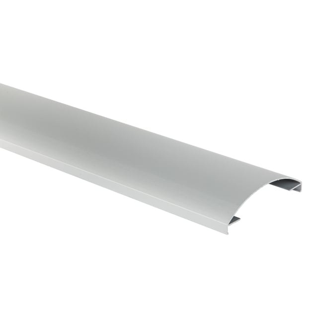 PERFIL ALUMINIO CURVO PLATA 1M