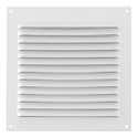 REJILLA DE VENTILACION CON MOSQUITERA SOBREPONER ALUMINIO BLANCO 15 X 15 CM. ESPESOR 0.8  MM - 1