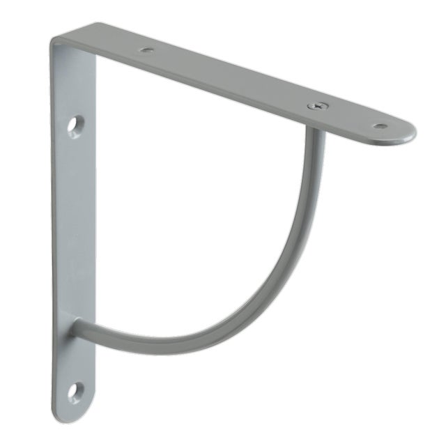 ESCUADRA METALICA PARA BALDA REFORZADA GRIS 180 X 180 X 25  MM