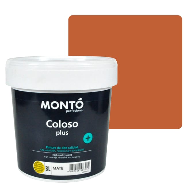 PINTURA PLASTICA LADRILLO MATE 2,5L COLOSO - 1