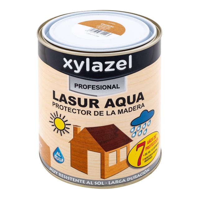 LASUR ACRILICO MATE XYLAZEL 1L CASTAÑO
