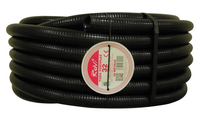 TUBO CORRUGADO REFORZADO NEGRO 32MM 50M