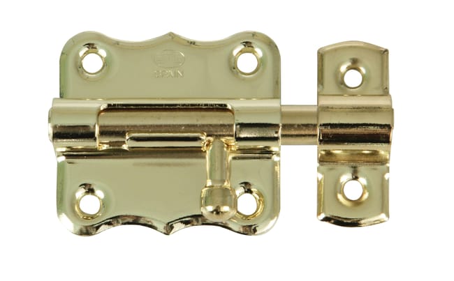 PESTILLO 30MM PUERTA DE SEGURIDAD PARA INTERIOR DORADO AMIG - 1