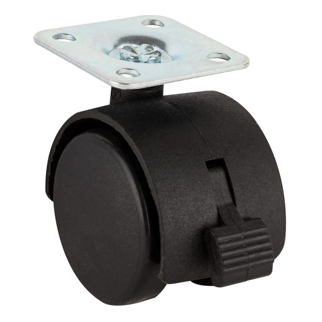 RUEDA MUEBLES 40MM POLIPROPILENO. HASTA 20KG. LLANTA PLÁSTICO - 1