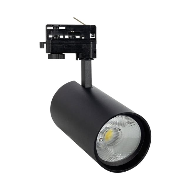 FOCO DE CARRIL LED TRIFÁSICO 30W NEGRO - 1