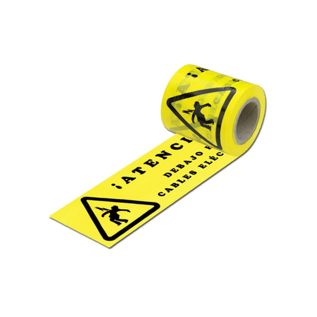 CINTA MARCAJE/SEÑALIZACION CABLES ELECTRICOS 150 MM X 250 M S21 - 1