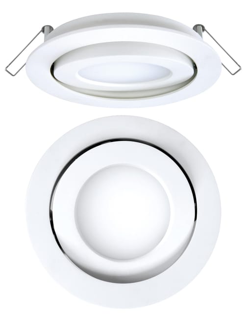 DOWNLIGHT LED EMPOTRAR CIRCULAR BASCULANTE AIRCOM CROMO 8W LUZ NEUTRA - 1