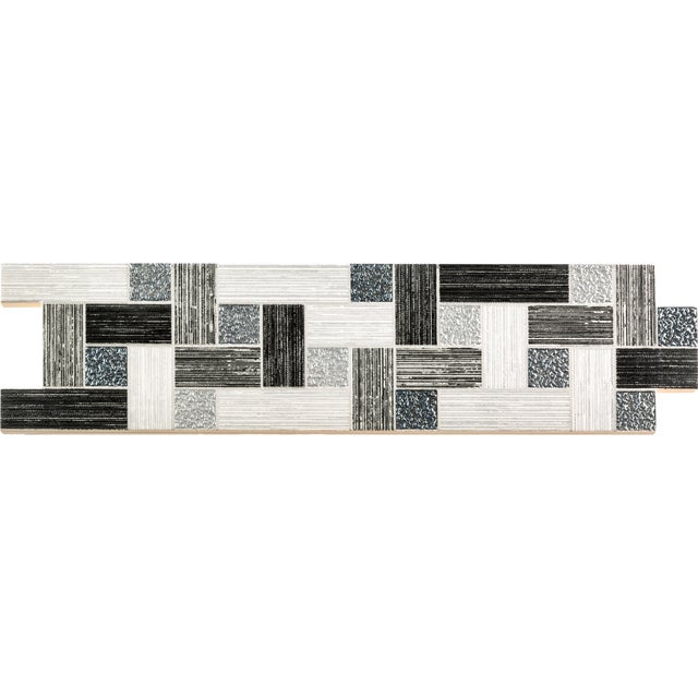 CENEFA CERÁMICA 6.5X25CM 6822 GRIS. PACK 3 UNIDADES