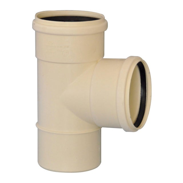 INJERTO SIMPLE 87º Ø90MM PVC INSONORIZADO MACHO-HEMBRA