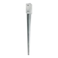 BASE ACERO GALVANIZADO PARA EMPOTRAR 7X7 CM - 1