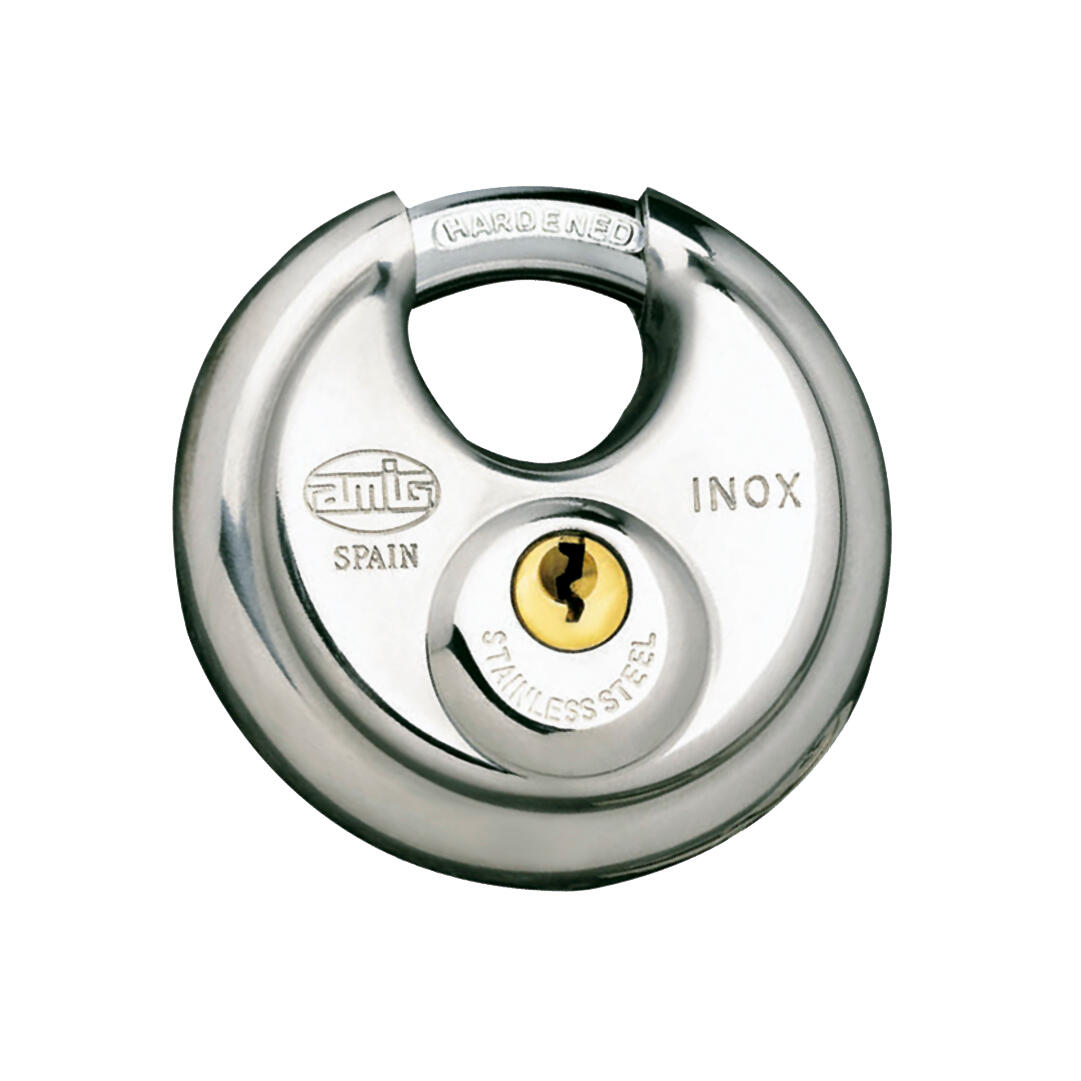 Amig Candado De Seguridad De Latón Con Arco Regulable De 63 A 150 Mm, Ancho 50 Mm, Doble Cierre, Incluye 2 Llaves, Para Puertas, Rejas Y Taquillas