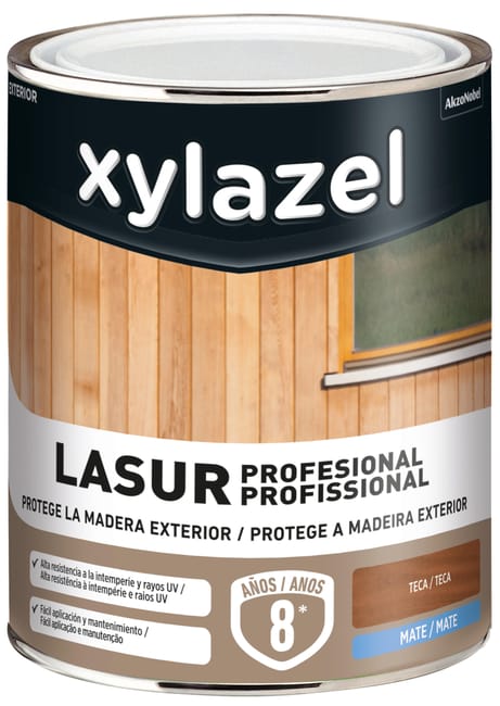 LASUR SINTÉTICO MATE XYLAZEL 750ML TECA - 1