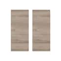 KIT 2 PUERTAS PARA MUEBLE DE COCINA LUGO ROBLE CLARO MATE AGLOMERADO 70X58CM - 1