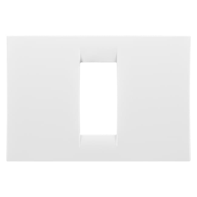 MARCO 1 MODULO CAJA RECTANGULAR SERIE SYSTEM BLANCO - 1