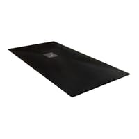 PLATO DE DUCHA RESINA RECTANGULAR NEGRO 80X160X3CM - 4