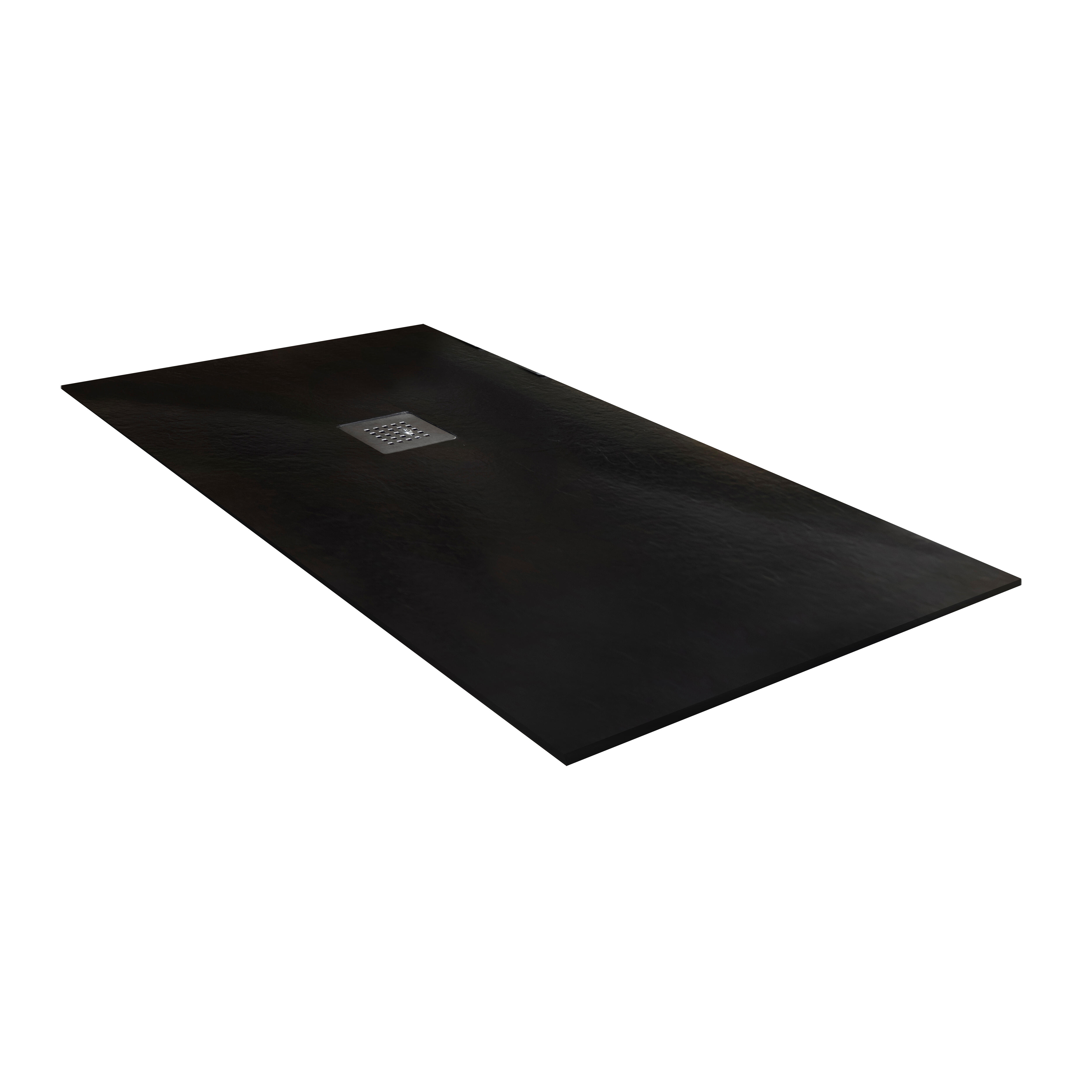 PLATO DE DUCHA RESINA RECTANGULAR NEGRO 80X160X3CM - 4