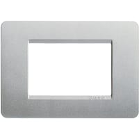 MARCO 3 MODULOS CAJA RECTANGULAR MATIX PLATA - 1