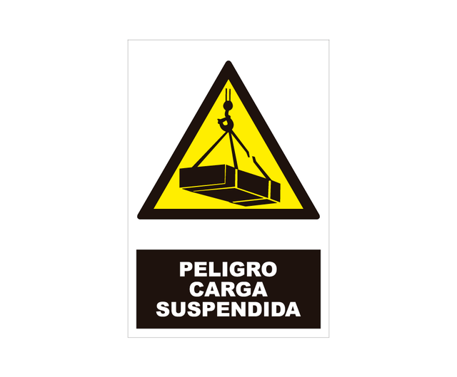 SEÑAL CARTEL CARGA SUSPENDIDA 1UD