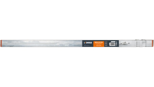 REGLE EXTENSIBLE ACERO GALVANIZADO CON PESTAÑA 0.8 A 1.5 M