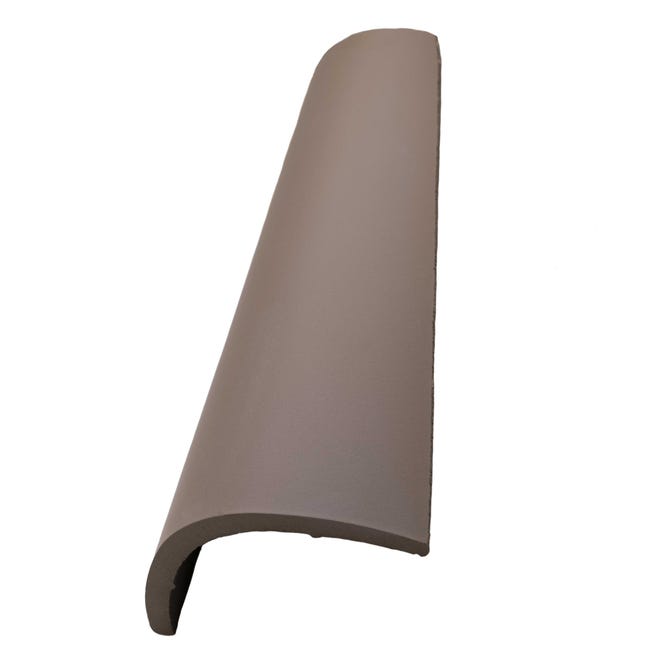 TEJA CURVA MARRÓN ANTRACITA 40X15CM - 1