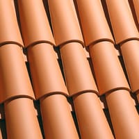 TEJA CERÁMICA CURVA ROJO 45X20 CM - 3