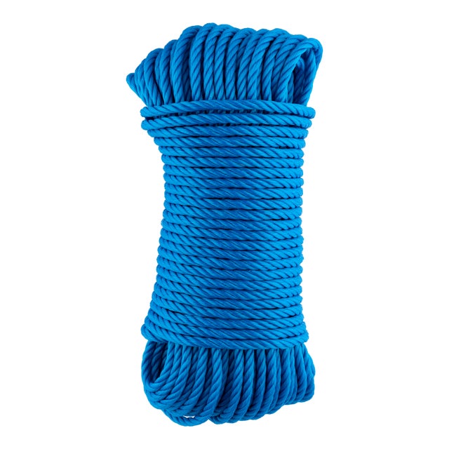 CUERDA POLIETILENO CABLEADA 5MM 25M AZUL ROMBULL