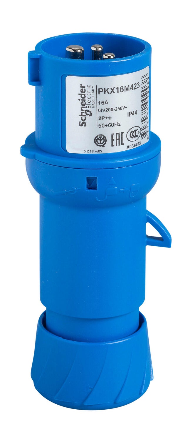 CLAVIJA INDUSTRIAL DE CONEXIÓN RAPIDA 2P+T 16A IP44
