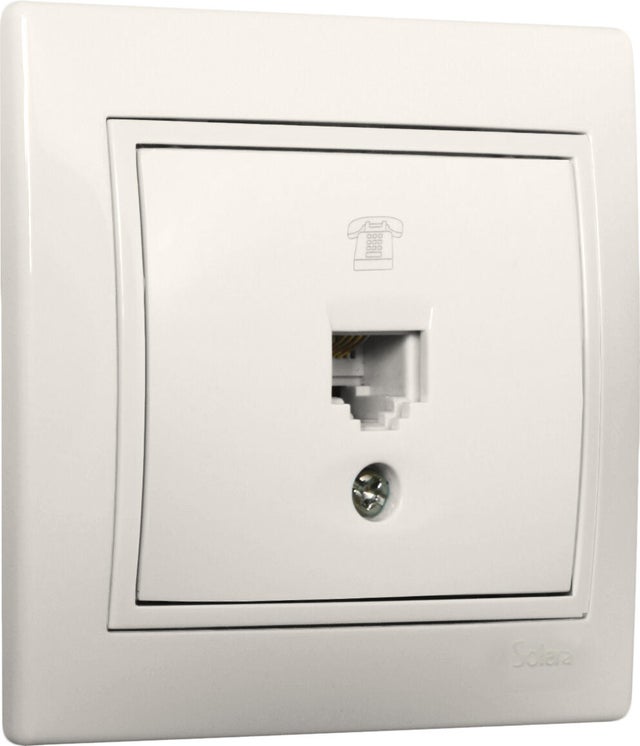 TOMA TELEFONO SERIE EUROPA BLANCO