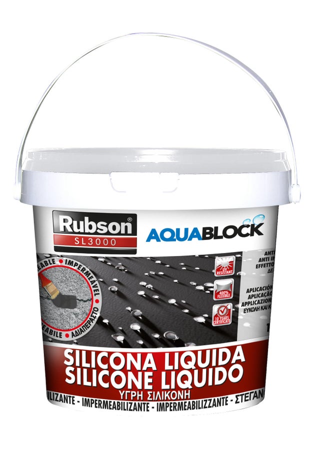 IMPERMEABILIZANTE SILICONA LIQUIDA  RUBSON 5KG TEJA