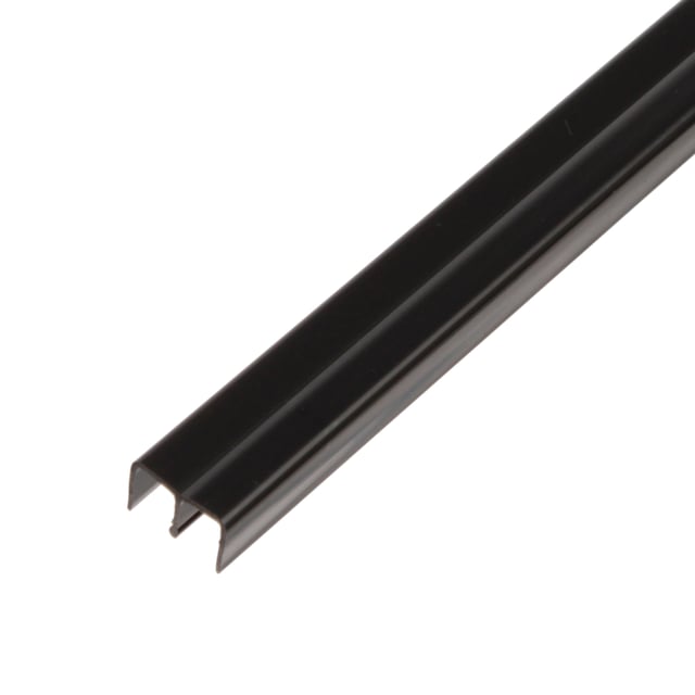 PERFIL DOBLE U PVC NEGRO 18X10X1,6MM 2M