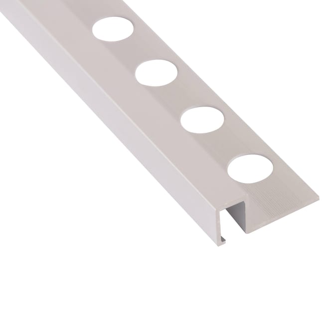 PERFIL ESQUINA RECTA ALUMINIO 10.5X2600 MM PLATA BRILLO - 1