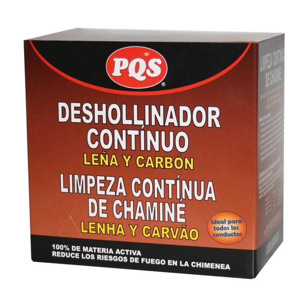 DESHOLLINADOR CONTINUO PARA MADERA Y CARBON 14 DOSIS DE 70 G