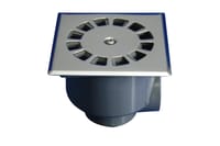 SUMIDERO SIFÓNICO INOXIDABLE 10X10CM SALIDA HORIZONTAL / VERTICAL - 1