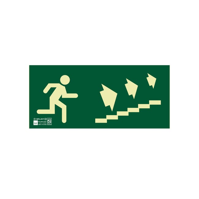 SEÑAL  FOTOLUMINISCENTE ASCENDENTE DERECHA - 1