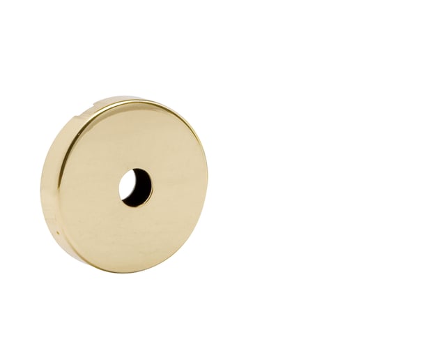 ESCUDO PARA CONDENA REDONDO LATON PULIDO BRILLO 