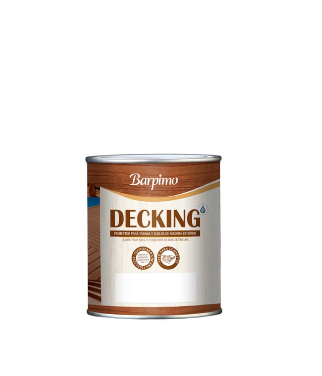 LASUR ACRÍLICO AQUABARP DECKING 4L NOGAL