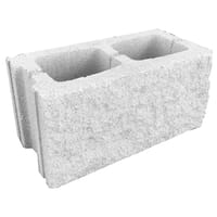 BLOQUE DE HORMIGÓN SPLIT BLANCO 39X19X19 CM - 1