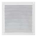 REJILLA DE VENTILACION CON MOSQUITERA SOBREPONER ALUMINIO BLANCO 17 X 17 CM. ESPESOR 0.8  MM - 1