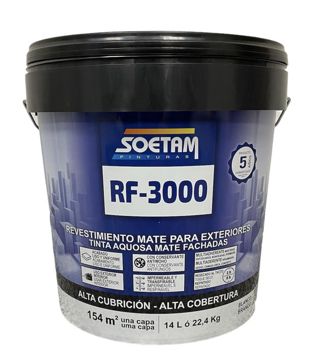 REVESTIMIENTO FACHADA MATE RF-3000 14L BLANCO