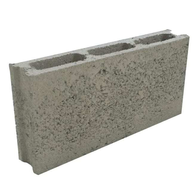 BLOQUE DE HORMIGÓN GRIS 50X25X9 CM - 1