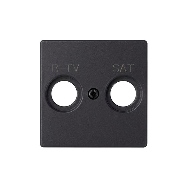 TAPA TOMA TV-RADIO-SAT SERIE SIMON 82 CONCEPT NGR - 1