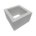BLOQUE PILAR LISO BLANCO 30X30X20 CM - 1