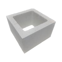 BLOQUE PILAR LISO BLANCO 30X30X20 CM - 1