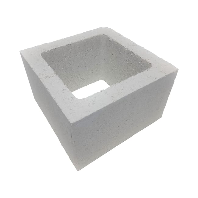 BLOQUE PILAR LISO BLANCO 30X30X20 CM - 1